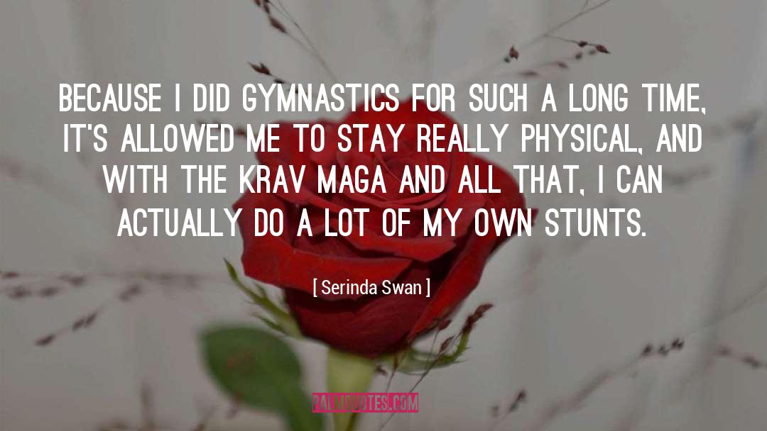 Stunts quotes by Serinda Swan