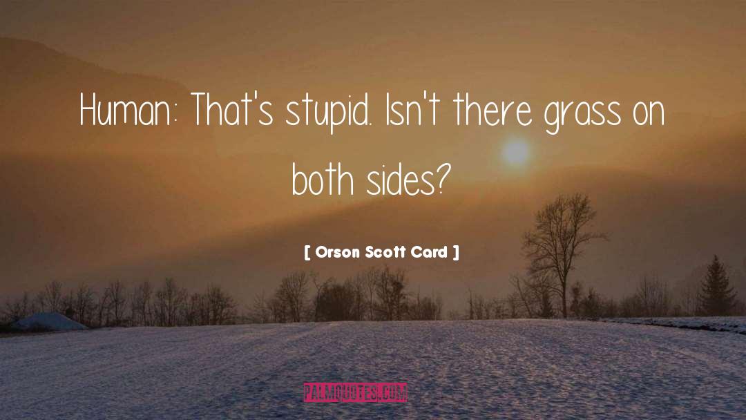 Stupid Dr quotes by Orson Scott Card