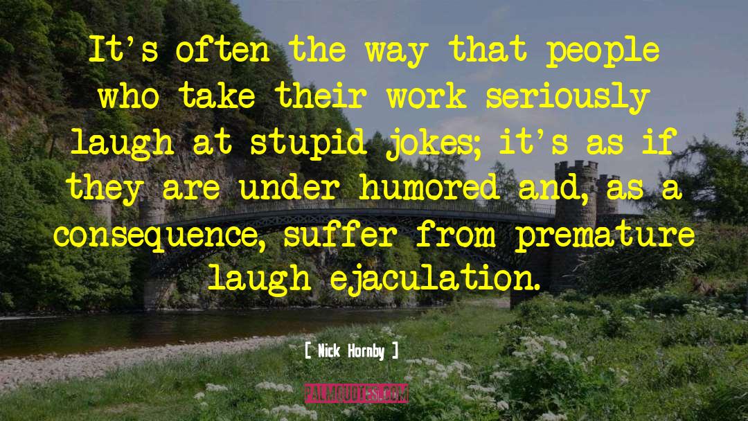 Stupid Jokes quotes by Nick Hornby