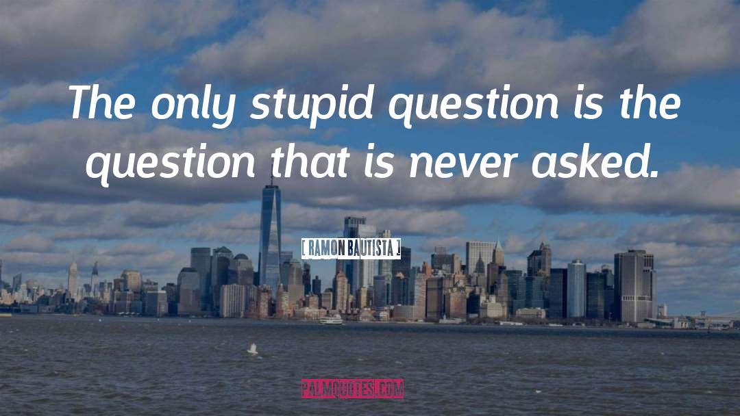 Stupid Questions quotes by Ramon Bautista