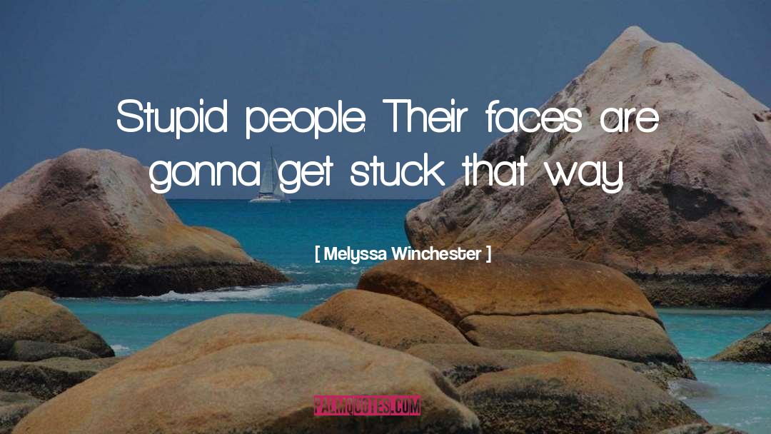 Stupid Remarks quotes by Melyssa Winchester