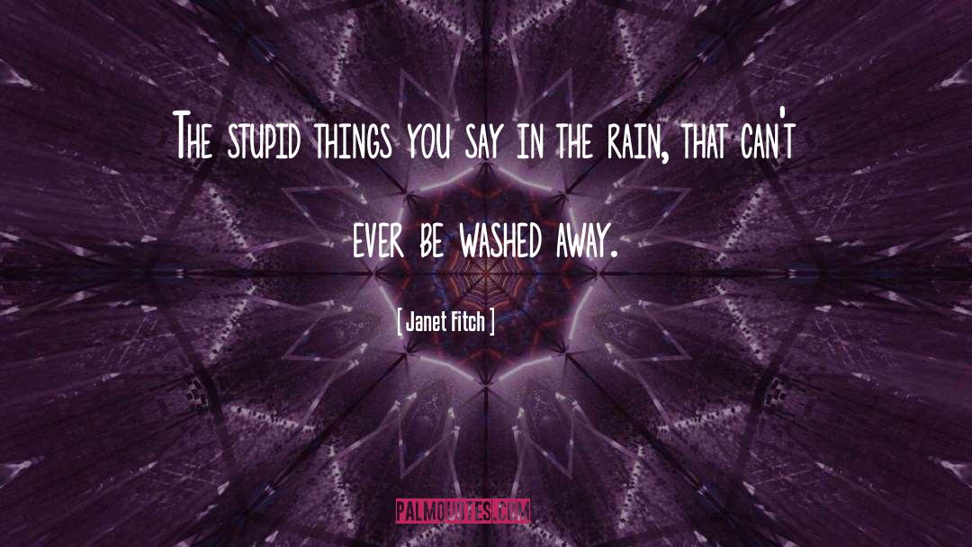 Stupid Things quotes by Janet Fitch