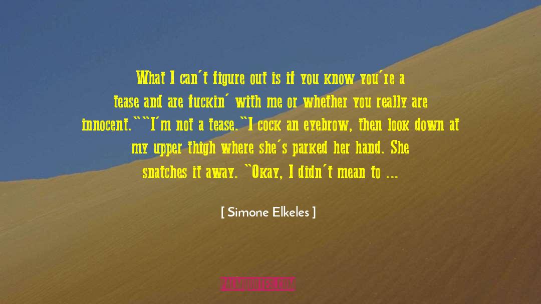 Stuttering quotes by Simone Elkeles