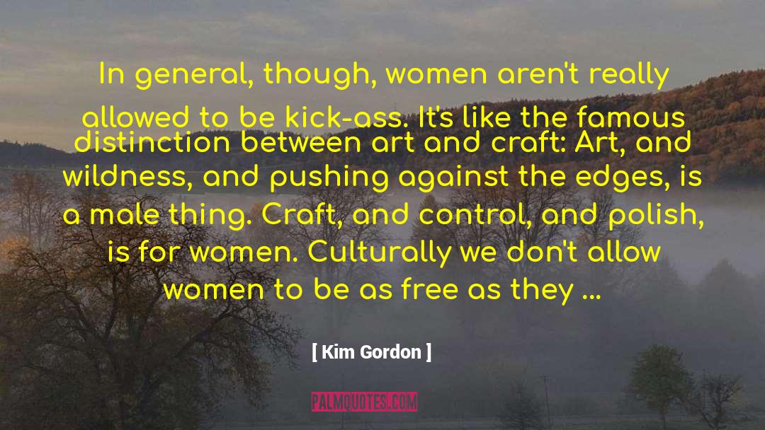 Stylized quotes by Kim Gordon