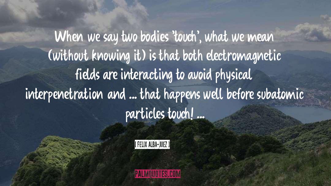 Subatomic Particles quotes by Felix Alba-Juez