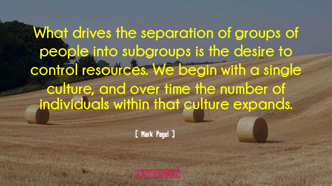 Subgroups quotes by Mark Pagel