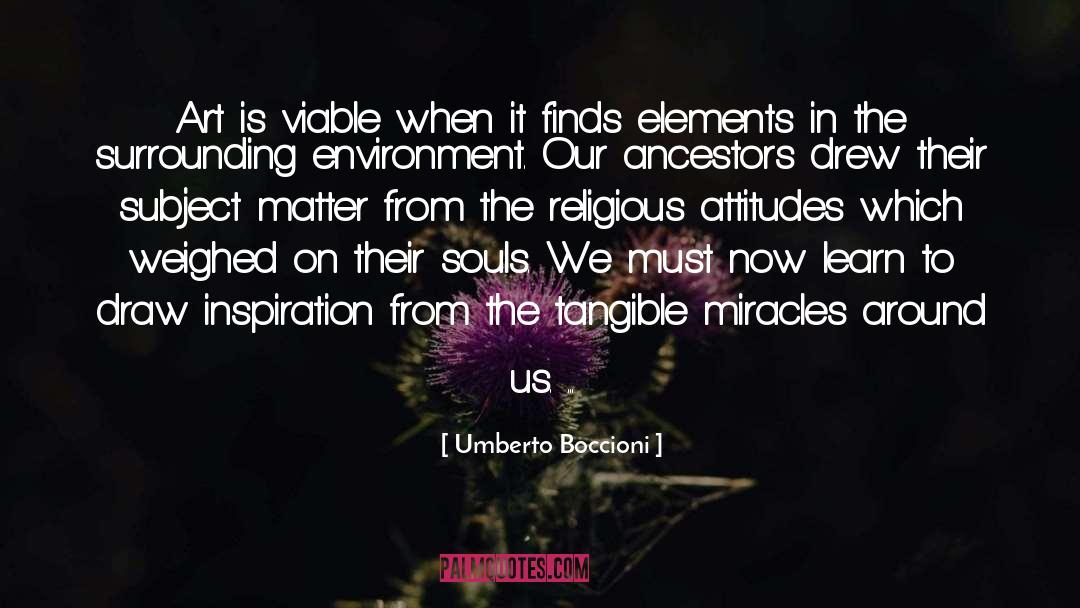 Subject Matter quotes by Umberto Boccioni
