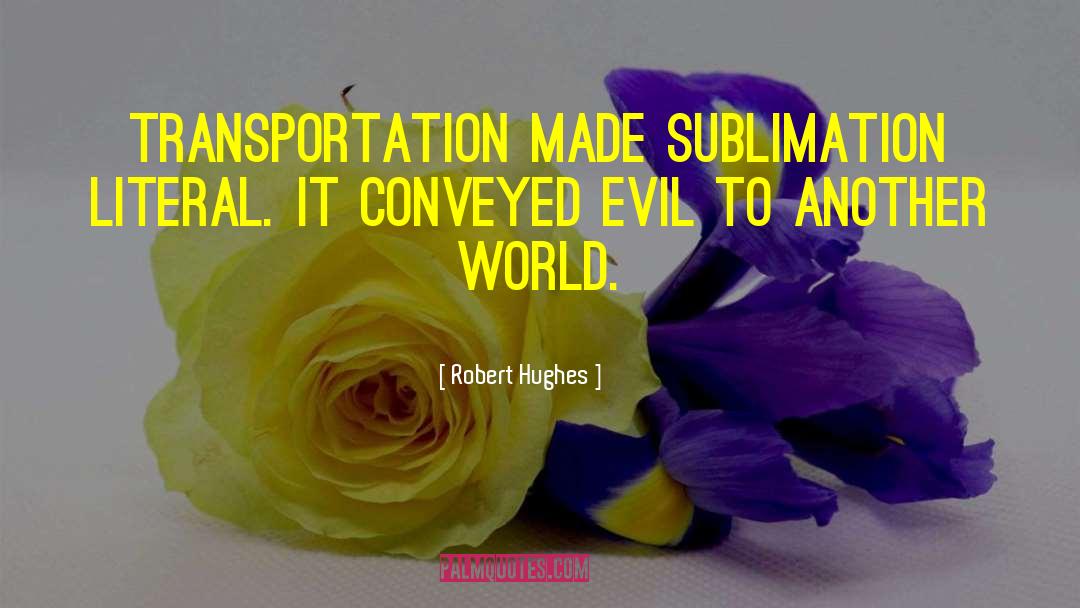 Sublimation quotes by Robert Hughes