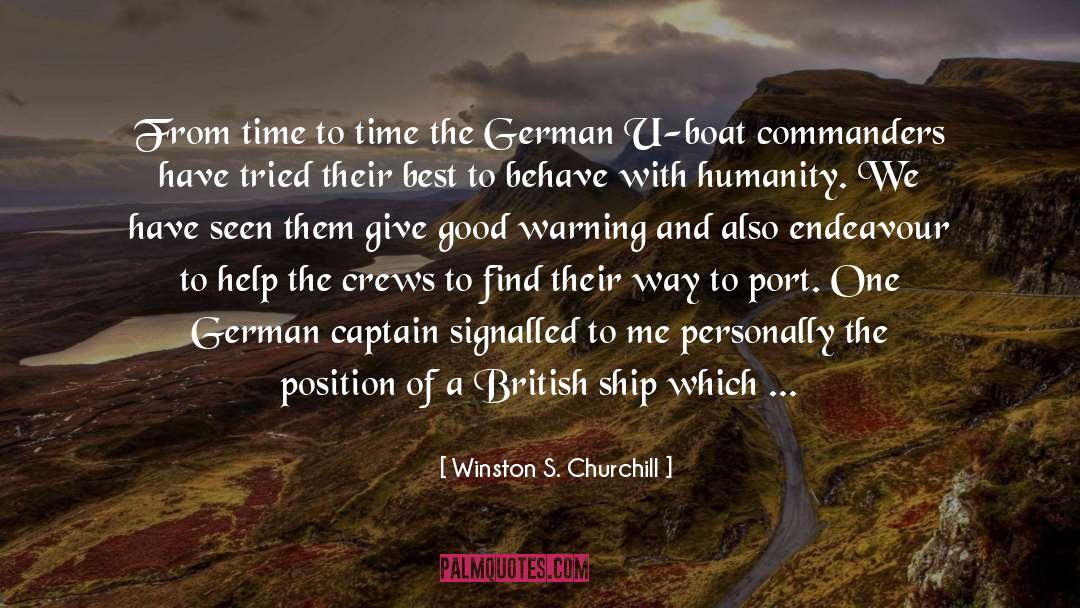 Submarine quotes by Winston S. Churchill