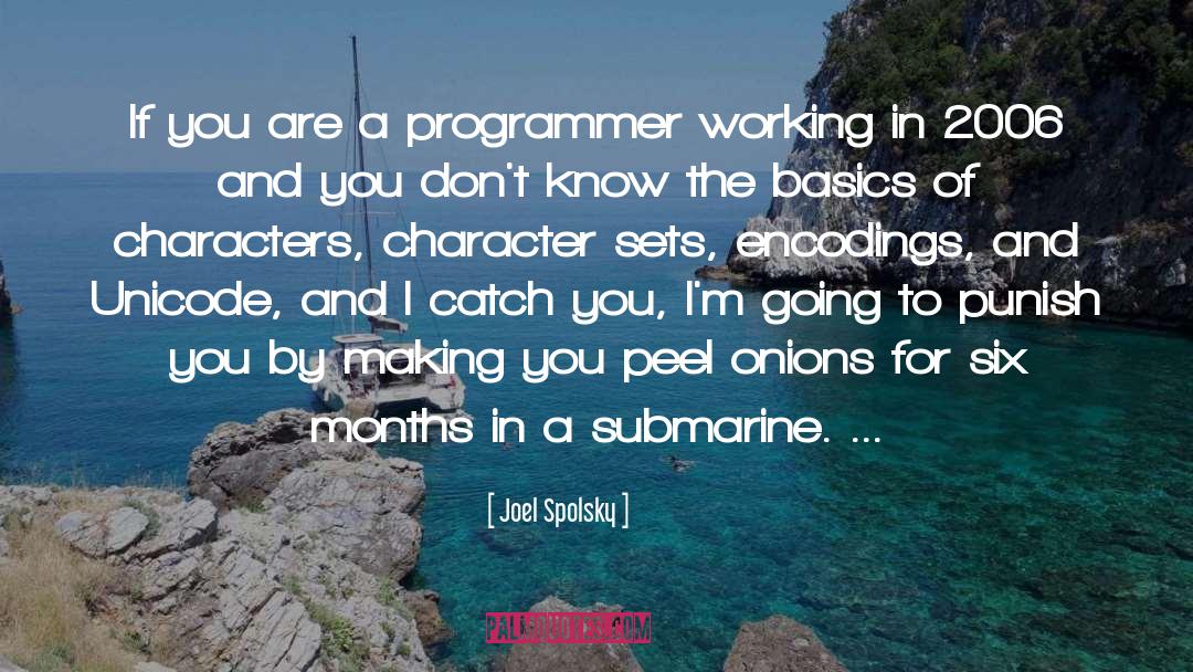 Submarines quotes by Joel Spolsky