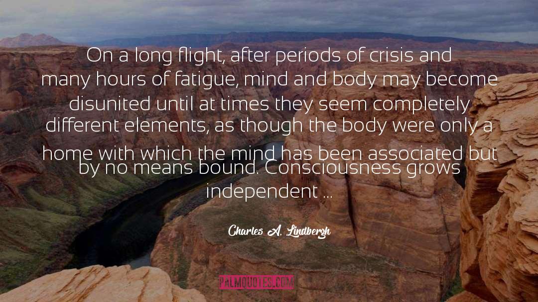 Submerged quotes by Charles A. Lindbergh