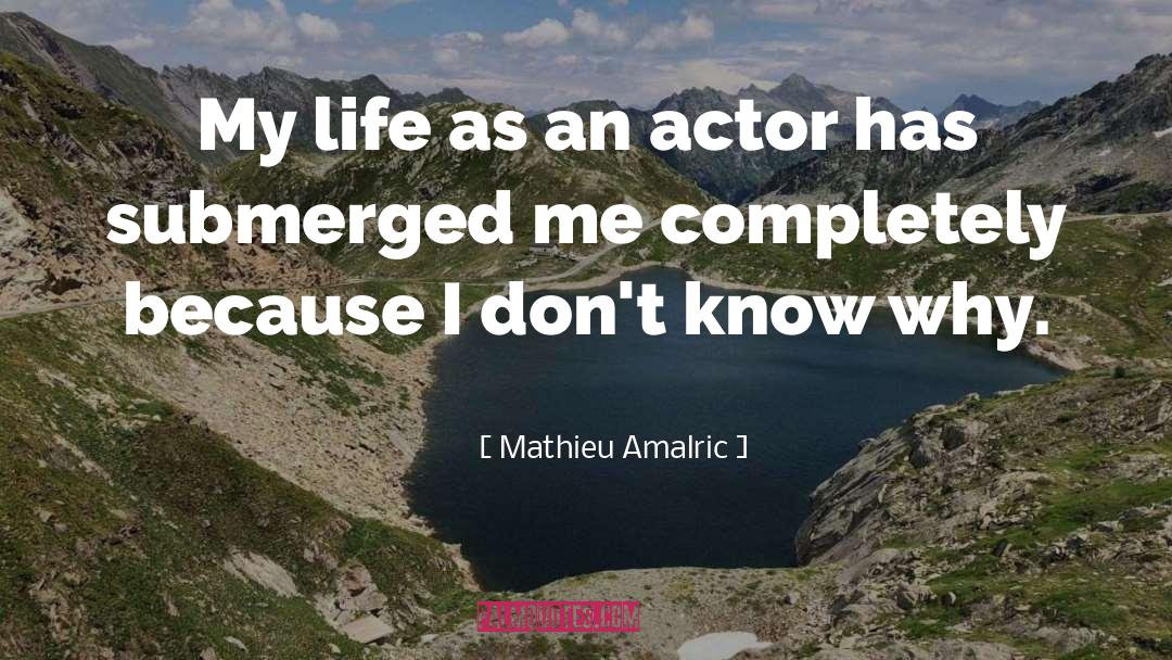 Submerged quotes by Mathieu Amalric