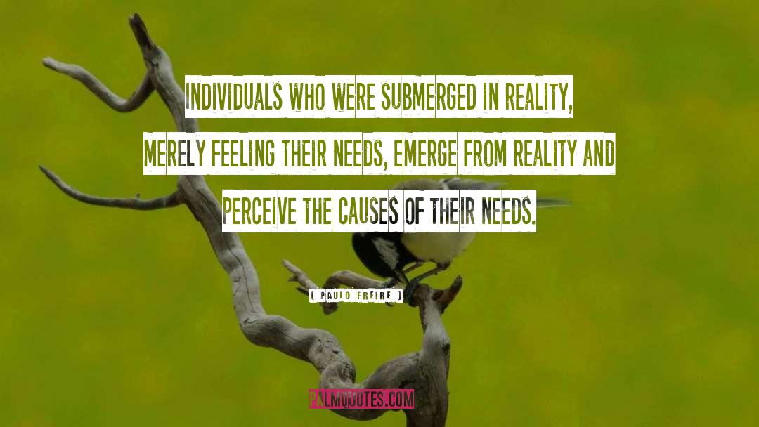 Submerged quotes by Paulo Freire