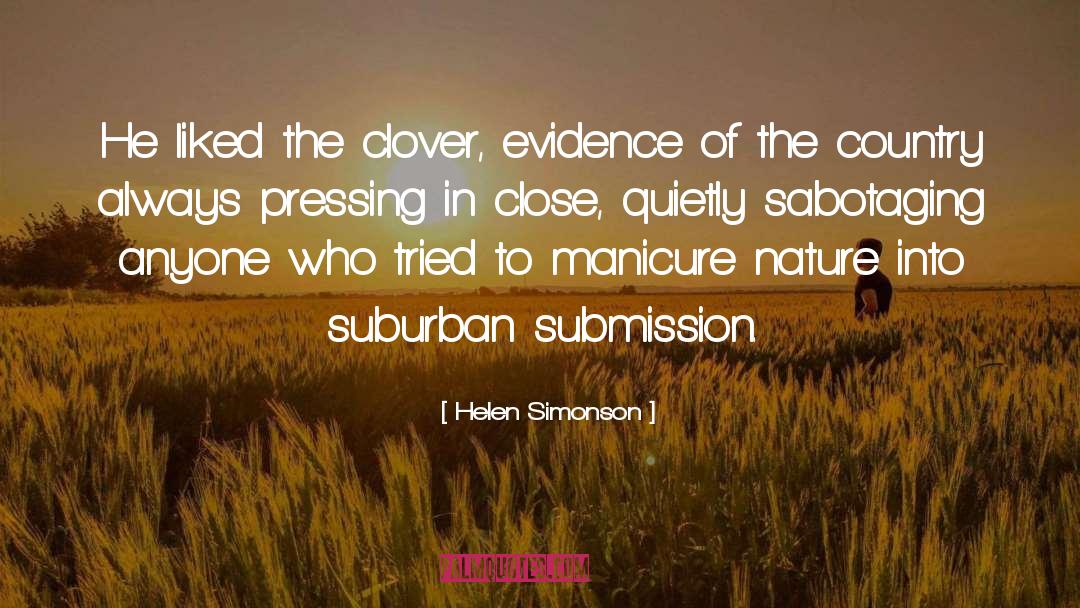Submission quotes by Helen Simonson