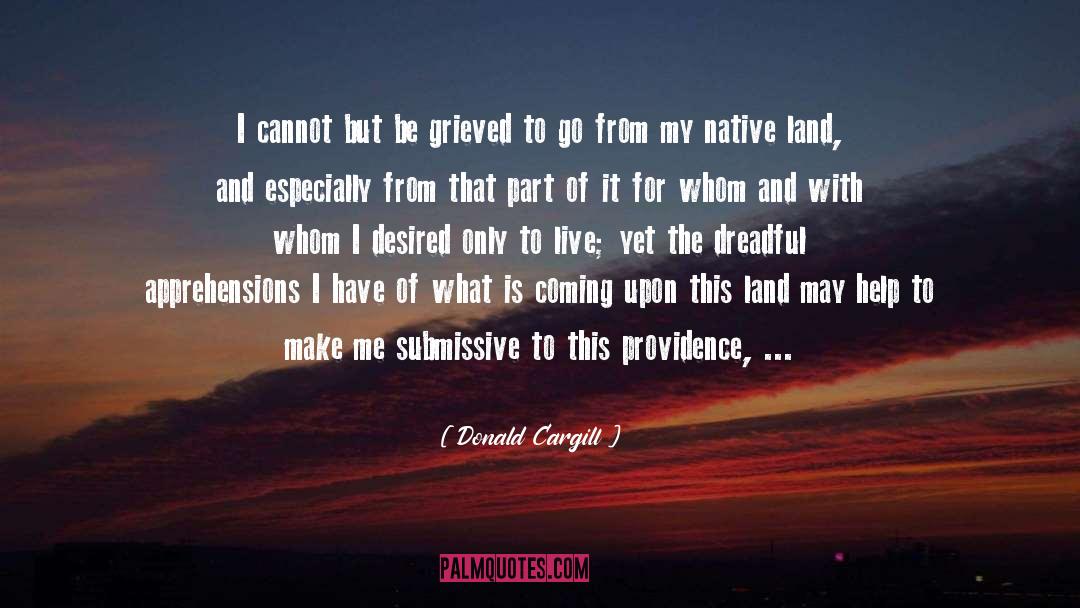 Submissive quotes by Donald Cargill