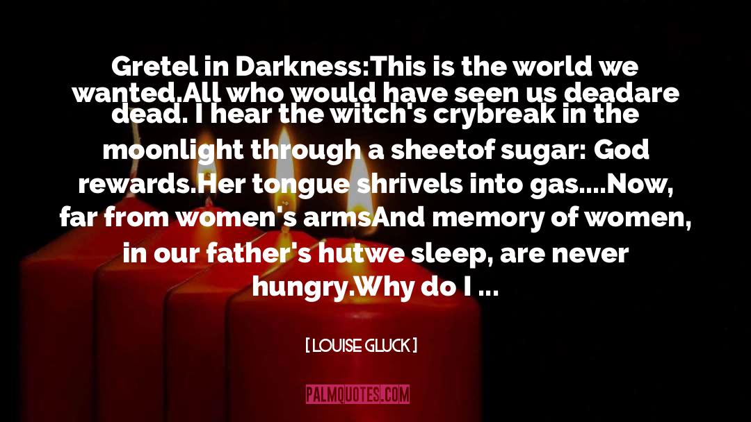 Submissiveness In Women quotes by Louise Gluck