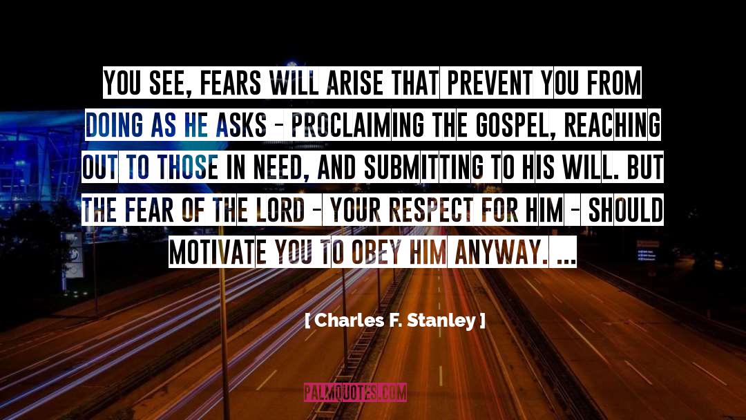 Submitting quotes by Charles F. Stanley