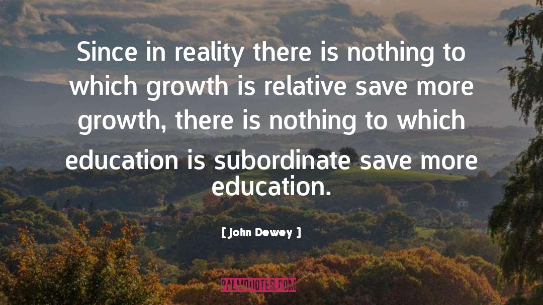 Subordinate quotes by John Dewey