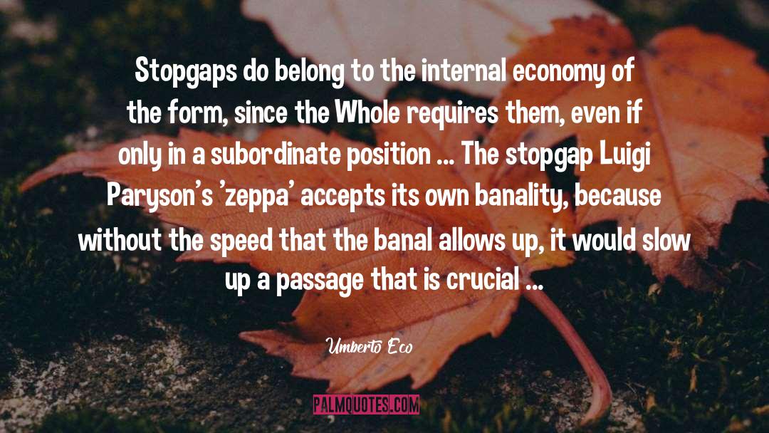 Subordinate quotes by Umberto Eco