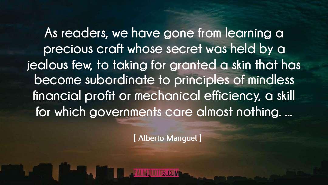 Subordinate quotes by Alberto Manguel