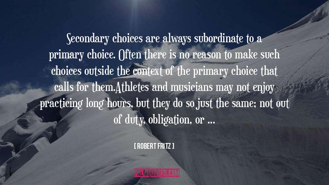 Subordinate quotes by Robert Fritz