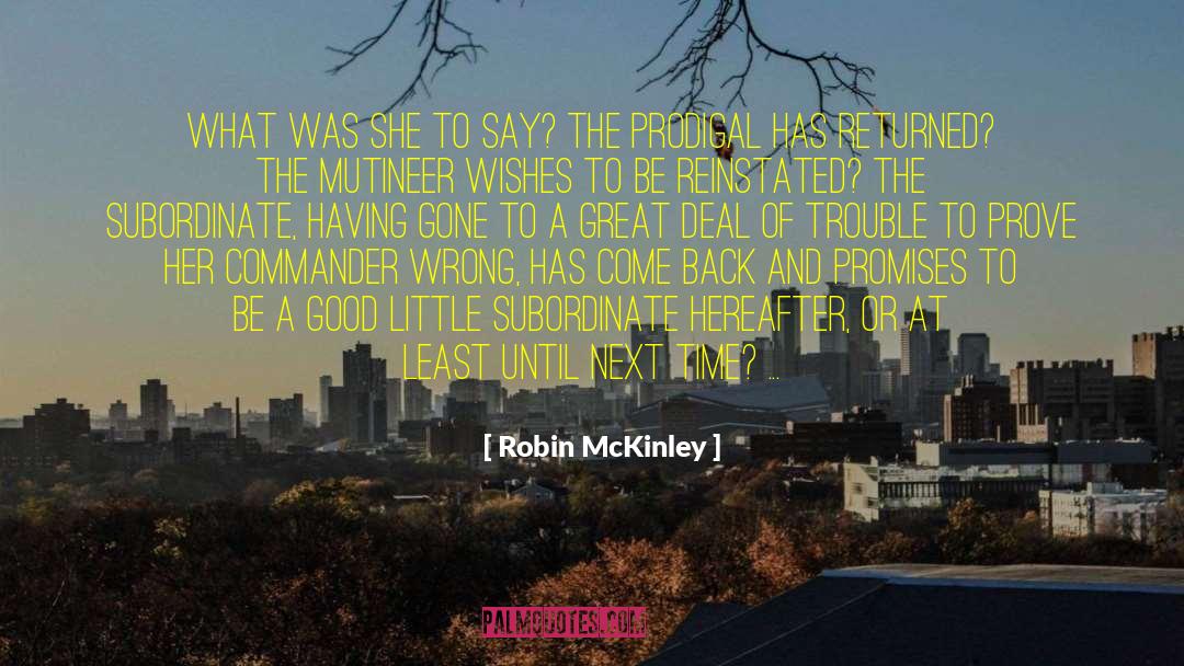 Subordinates quotes by Robin McKinley