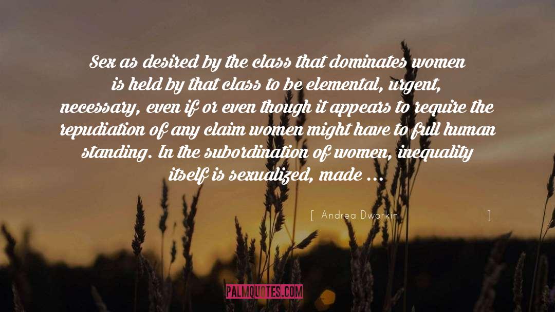 Subordination quotes by Andrea Dworkin