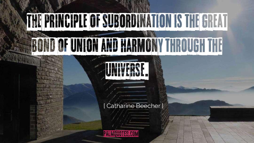 Subordination quotes by Catharine Beecher