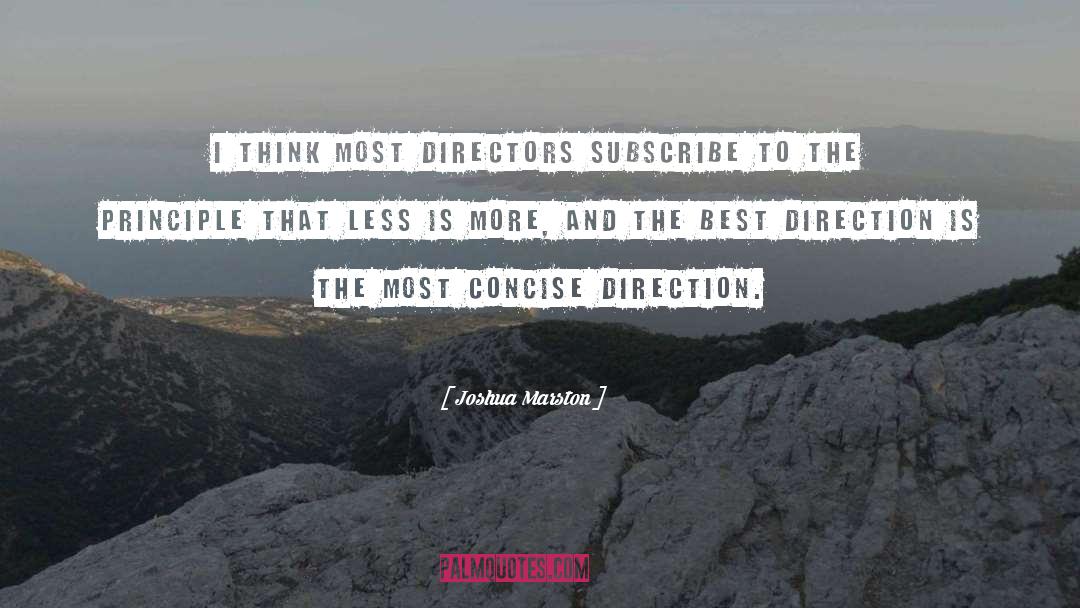 Subscribe quotes by Joshua Marston