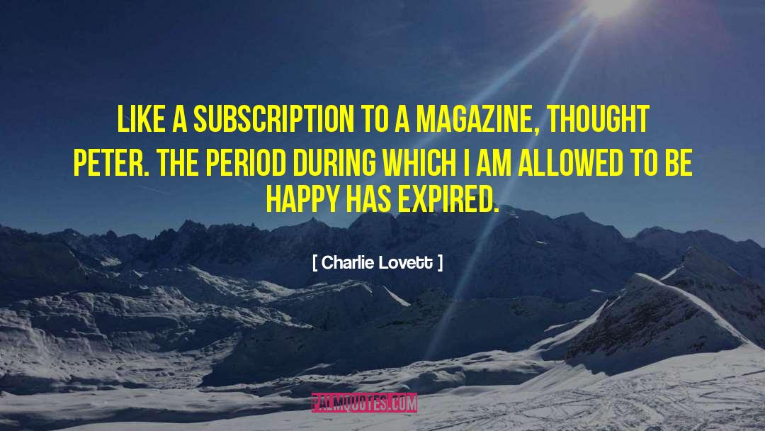 Subscription quotes by Charlie Lovett