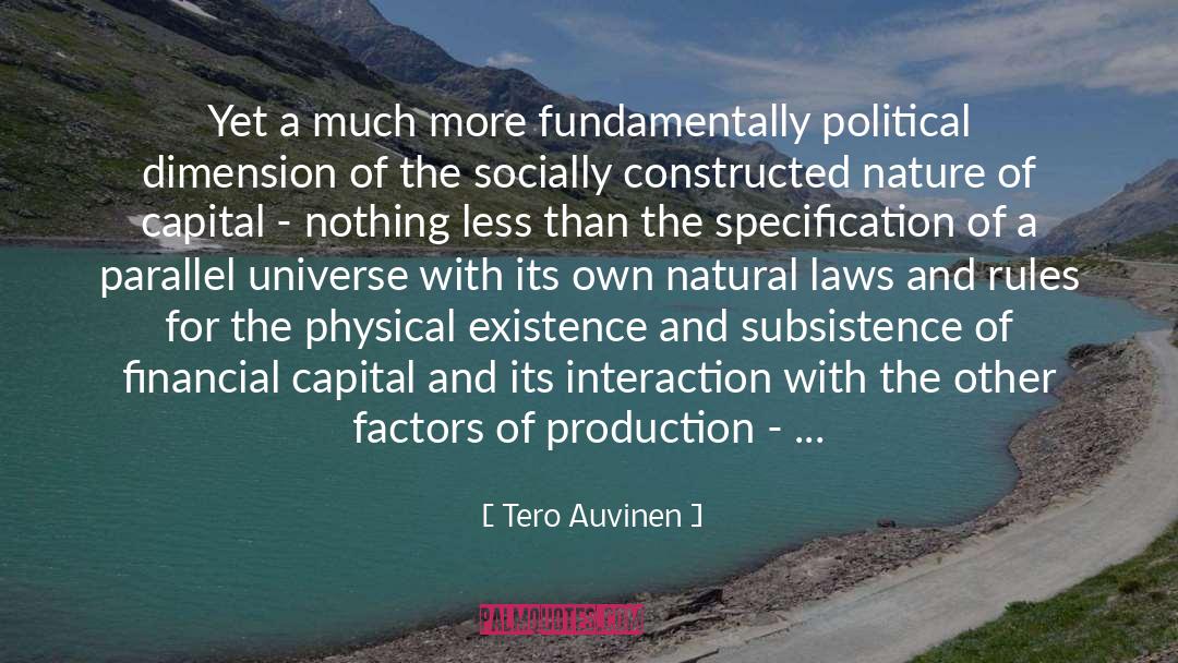 Subsistence quotes by Tero Auvinen