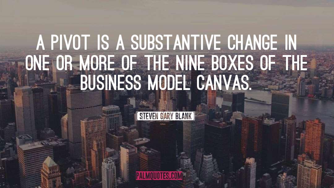 Substantive quotes by Steven Gary Blank