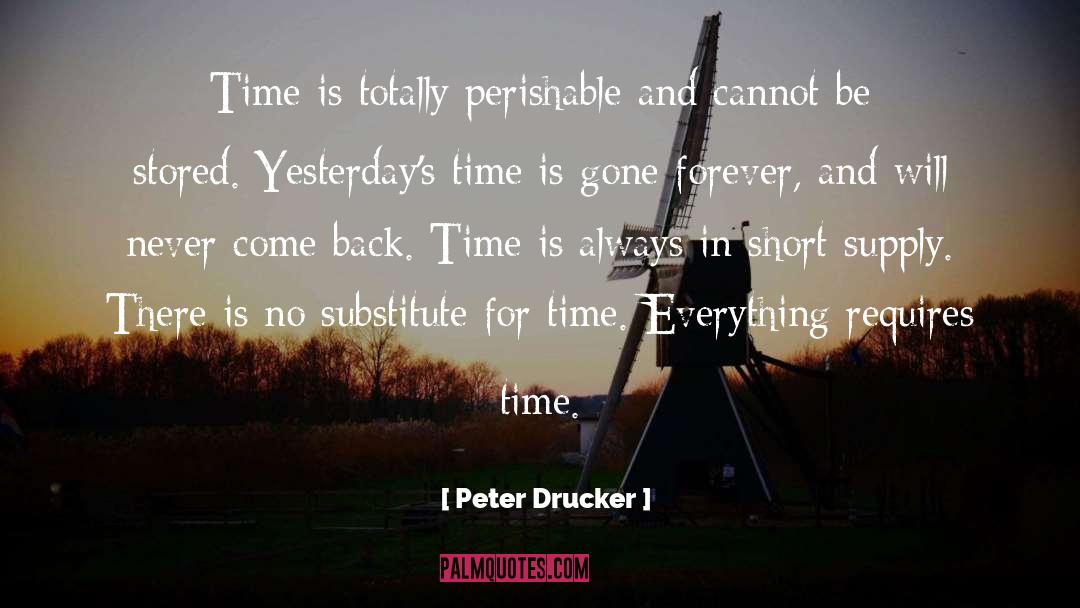 Substitute quotes by Peter Drucker