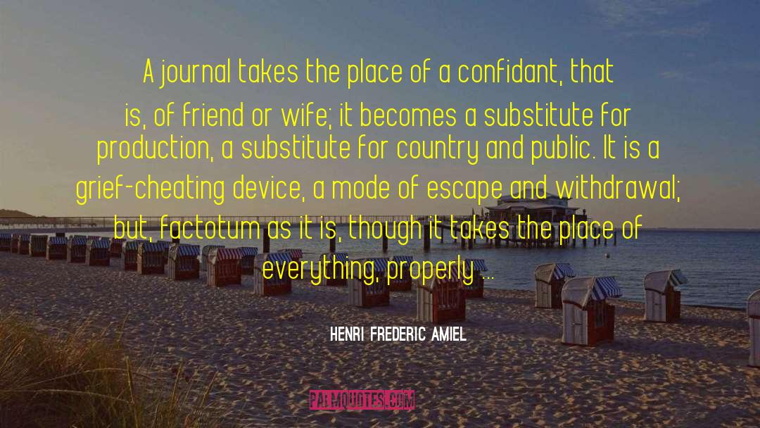 Substitutes quotes by Henri Frederic Amiel