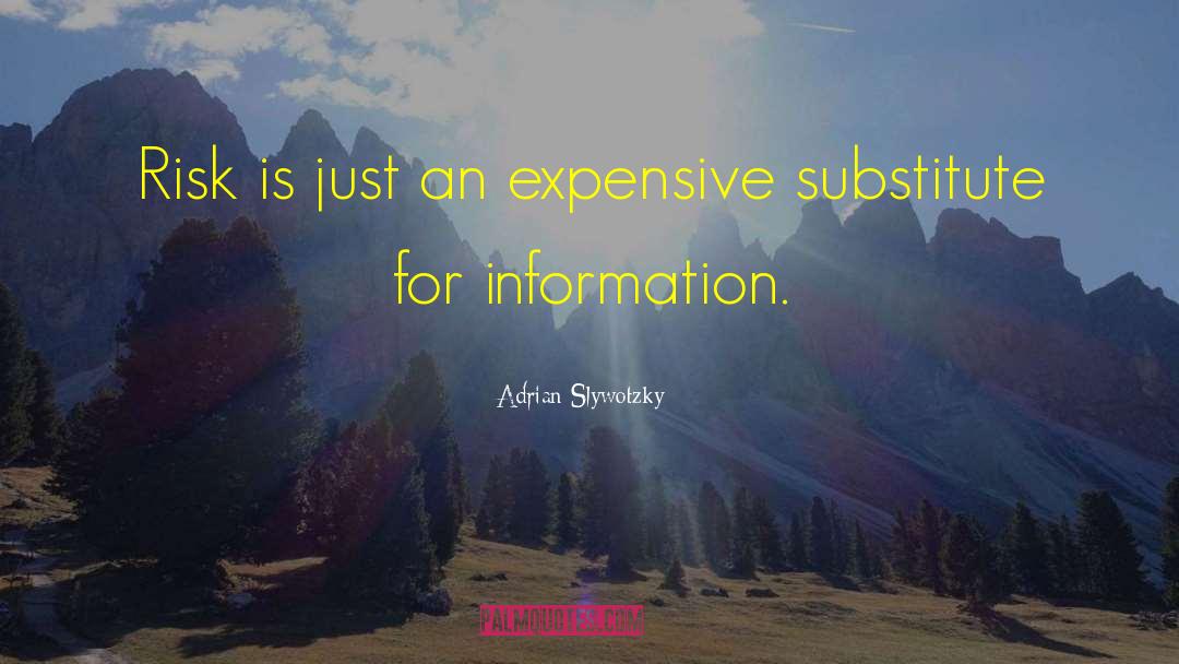 Substitutes quotes by Adrian Slywotzky