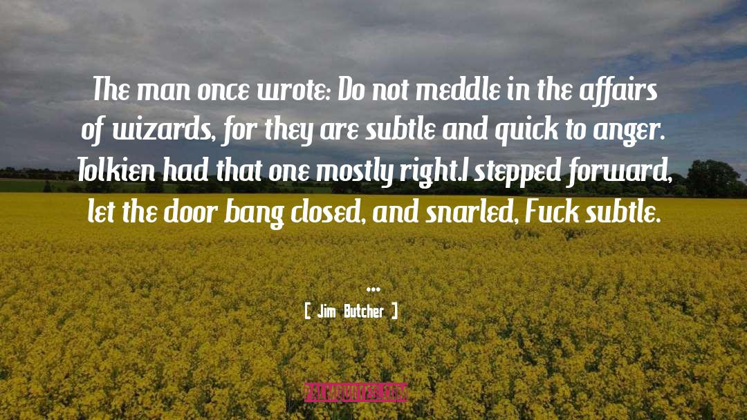 Subtle Space quotes by Jim Butcher