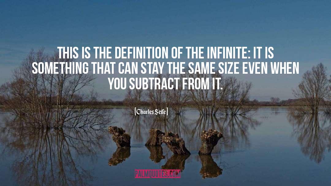Subtract quotes by Charles Seife