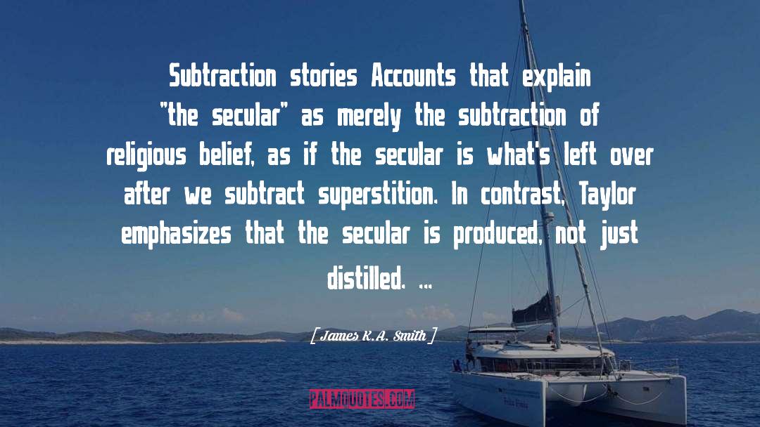Subtract quotes by James K.A. Smith