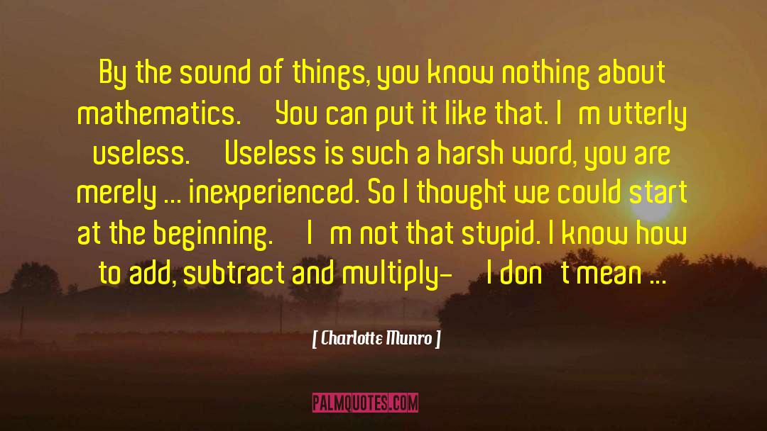 Subtract quotes by Charlotte Munro
