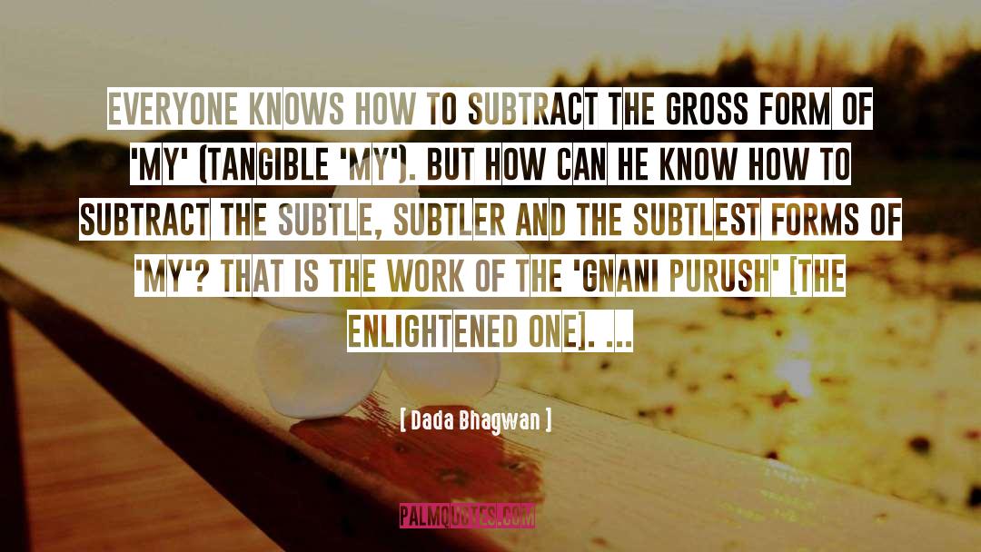 Subtract quotes by Dada Bhagwan