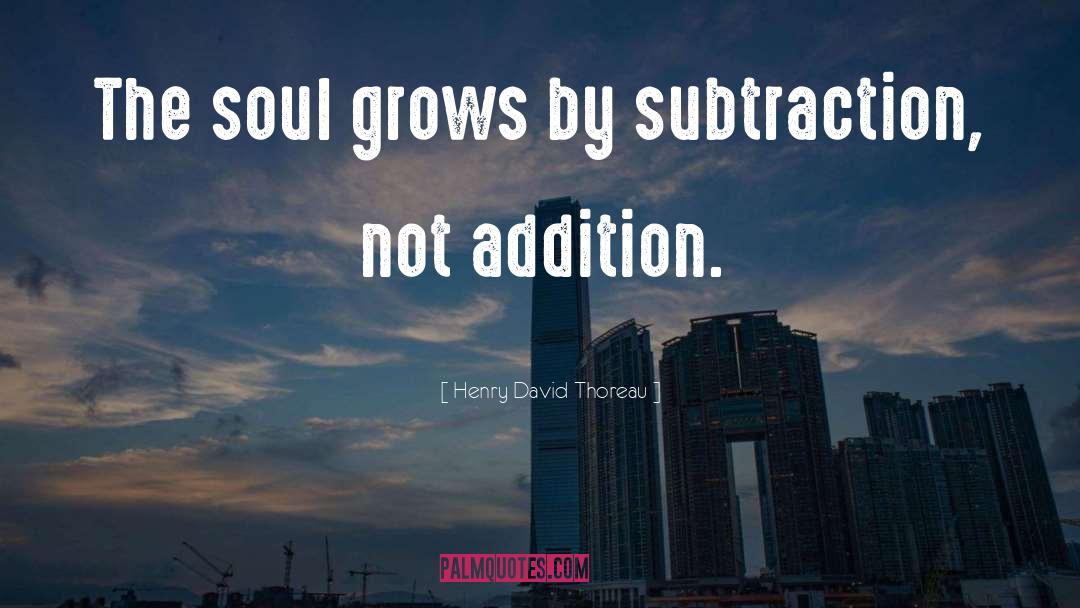 Subtraction quotes by Henry David Thoreau
