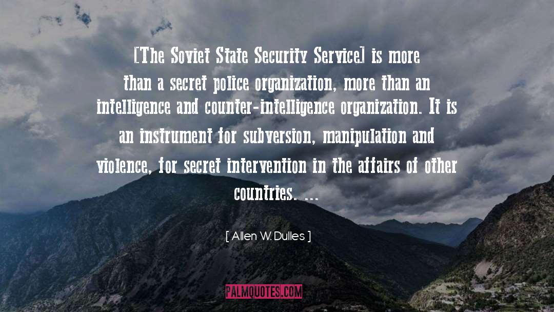 Subversion quotes by Allen W. Dulles