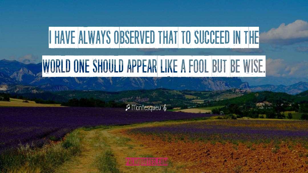 Succeed quotes by Montesquieu