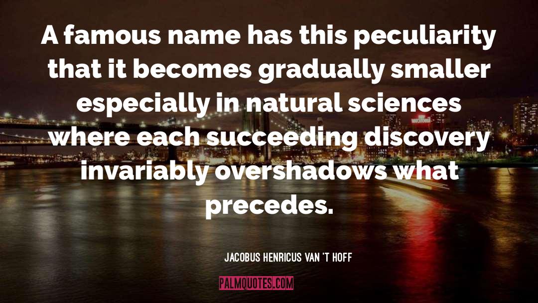 Succeeding quotes by Jacobus Henricus Van 't Hoff