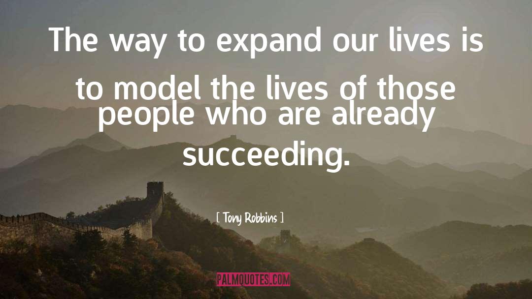 Succeeding quotes by Tony Robbins