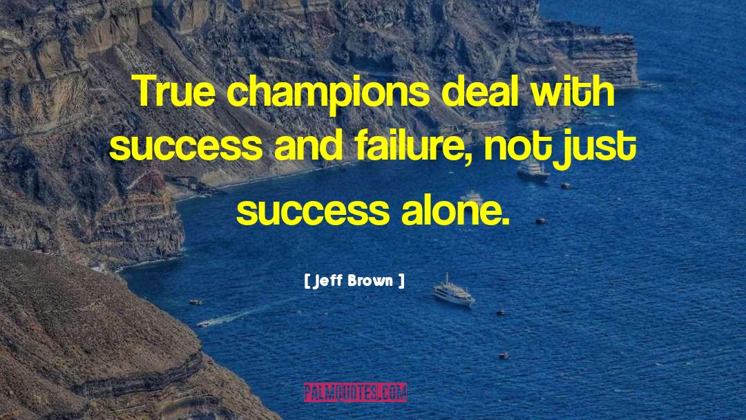 Success And Failure quotes by Jeff Brown