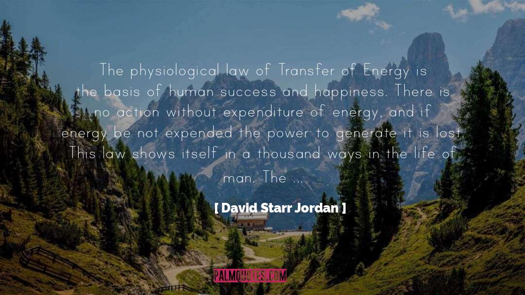 Success And Happiness quotes by David Starr Jordan