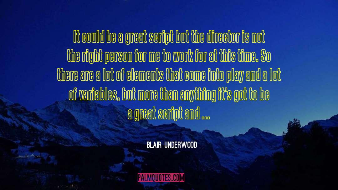 Success At Work quotes by Blair Underwood