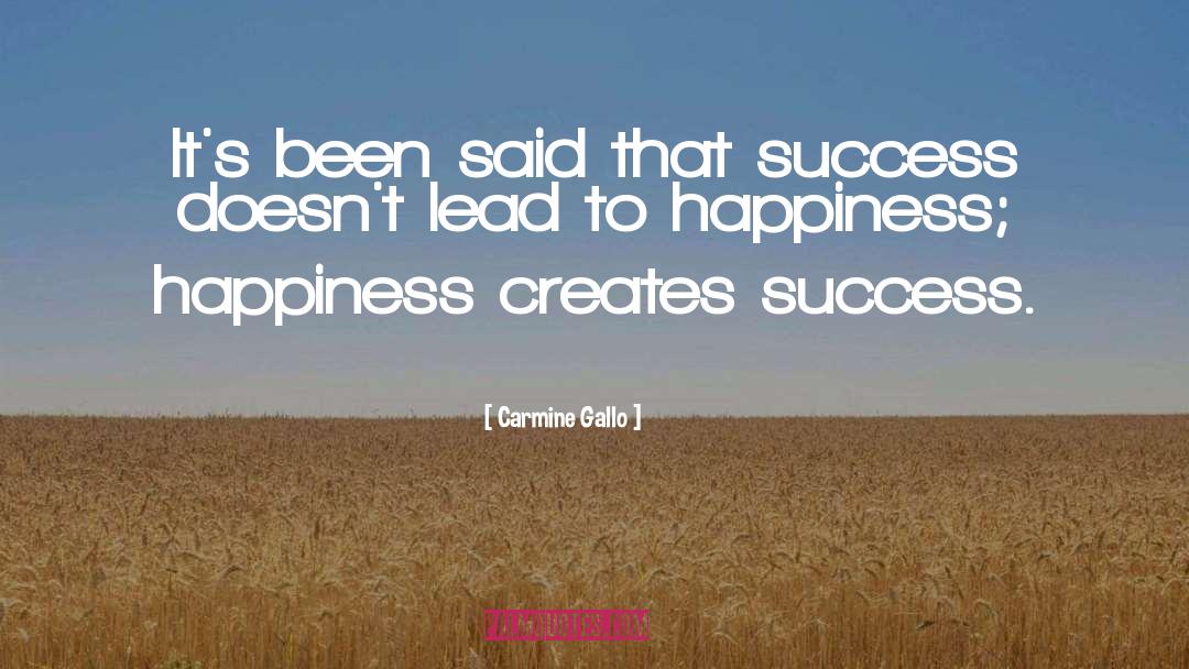 Success Ensurance quotes by Carmine Gallo