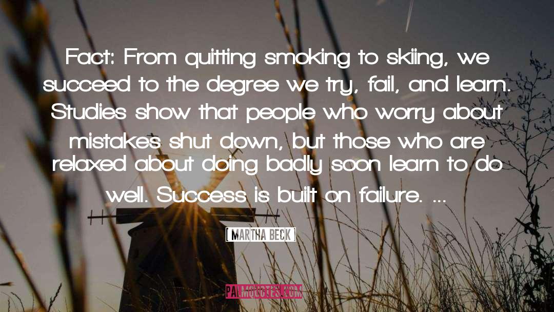 Success Failure quotes by Martha Beck